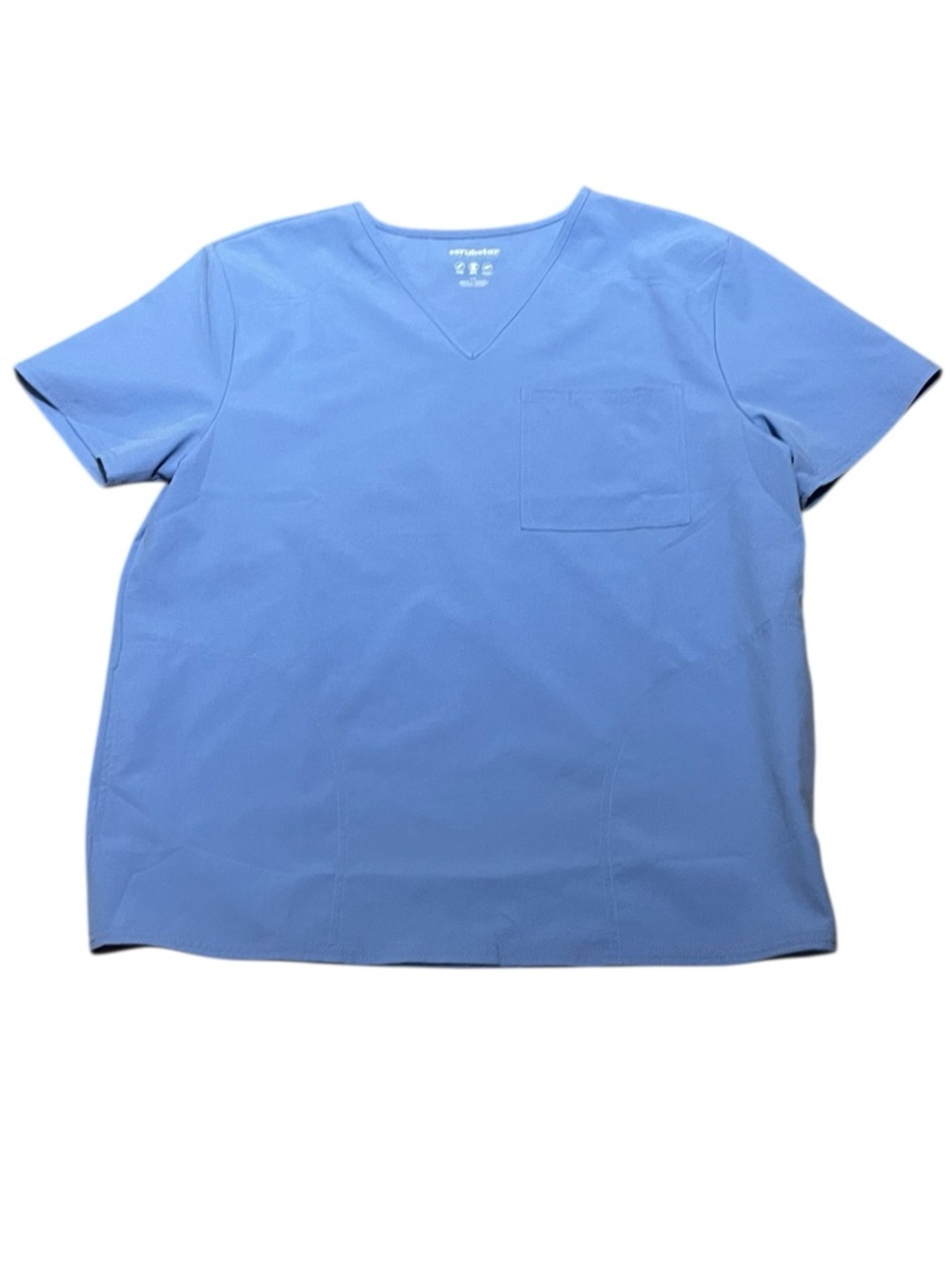 Scrubstar Unisex V-Neck Top in Ciel Blue, Size L, NWT